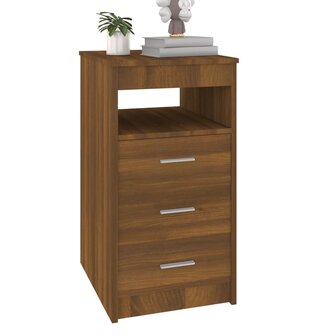 Ladekast 40x50x76 cm bewerkt hout bruin eikenkleur 4