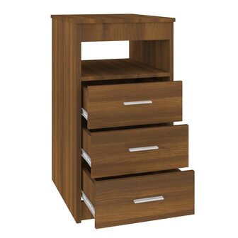 Ladekast 40x50x76 cm bewerkt hout bruin eikenkleur 5