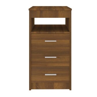 Ladekast 40x50x76 cm bewerkt hout bruin eikenkleur 6
