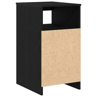 Ladekast 40x50x76 cm bewerkt hout zwart eikenkleurig 8