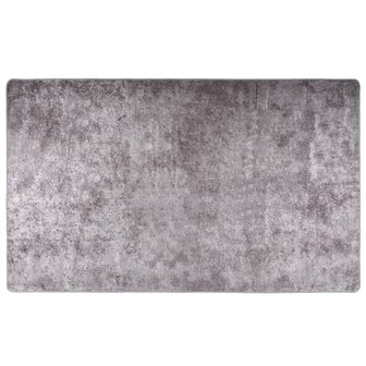 Vloerkleed wasbaar anti-slip 120x170 cm grijs 1