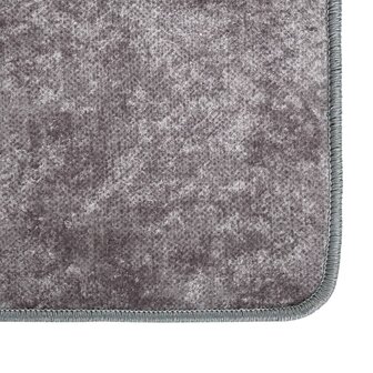 Vloerkleed wasbaar anti-slip 120x170 cm grijs 4
