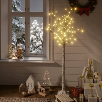 Kerstboom wilg met 140 warmwitte LED&amp;apos;s binnen en buiten 1,5 m 1