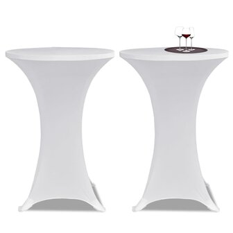 Statafelhoes Stretch &Oslash;80cm Wit (2 stuks) 1
