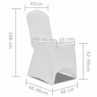 Stoelhoes Stretch Wit (50 stuks) 7