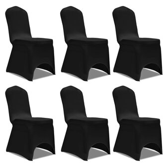 Stoelhoezen stretch 12 st zwart 2
