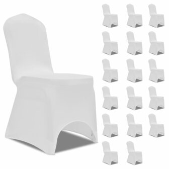 Stoelhoezen stretch 18 st wit 1