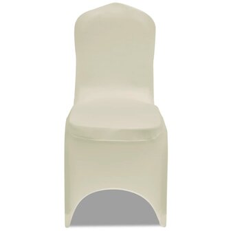 Stoelhoezen  stretch 18 st cr&egrave;me 3