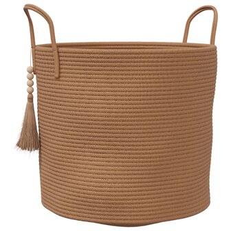 Opbergmand &Oslash; 40x35 cm katoen bruin 2