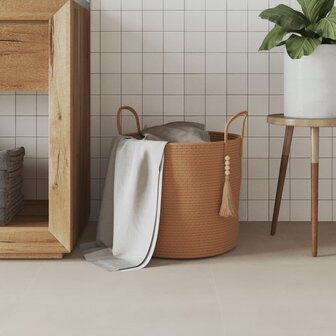 Opbergmand &Oslash; 40x35 cm katoen bruin 3