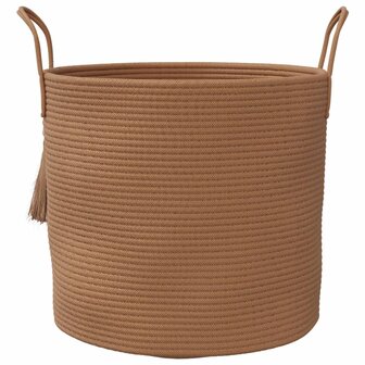 Opbergmand &Oslash; 40x35 cm katoen bruin 4