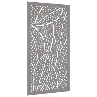 Wanddecoratie tuin bladontwerp 105x55 cm cortenstaal 3