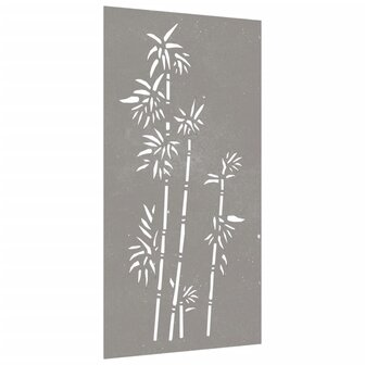 Wanddecoratie tuin bamboe-ontwerp 105x55 cm cortenstaal 3