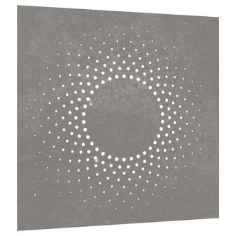 Wanddecoratie tuin zonontwerp 55x55 cm cortenstaal 3