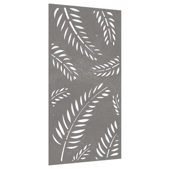 Wanddecoratie tuin bladontwerp 105x55 cm cortenstaal 3