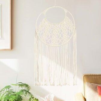 Wandhanger macram&eacute; 40x80 cm katoen 1