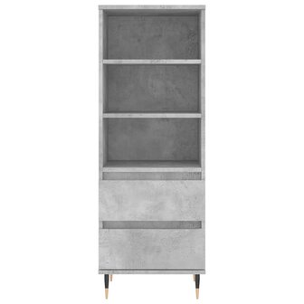 Hoge kast 40x36x110 cm bewerkt hout betongrijs 5