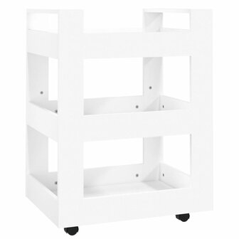 Keukentrolley 60x45x80 cm bewerkt hout wit 2