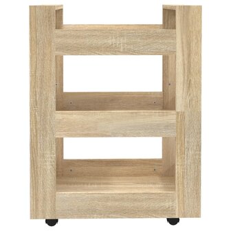 Keukentrolley 60x45x80 cm bewerkt hout sonoma eikenkleurig 5