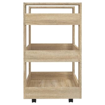 Keukentrolley 60x45x80 cm bewerkt hout sonoma eikenkleurig 6