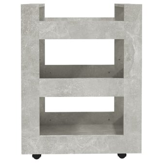 Keukentrolley 60x45x80 cm bewerkt hout betongrijs 5