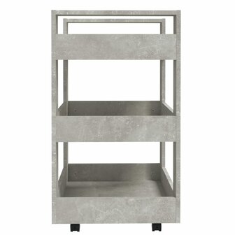 Keukentrolley 60x45x80 cm bewerkt hout betongrijs 6