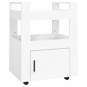 Keukentrolley 60x45x80 cm bewerkt hout wit 2