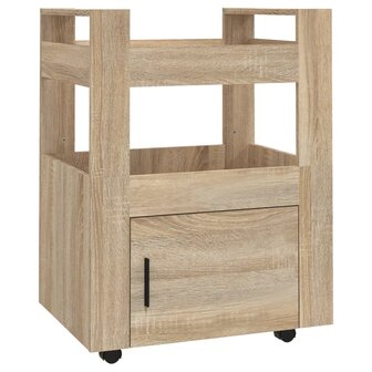 Keukentrolley 60x45x80 cm bewerkt hout sonoma eikenkleurig 2