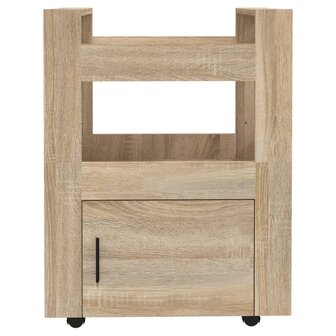 Keukentrolley 60x45x80 cm bewerkt hout sonoma eikenkleurig 5