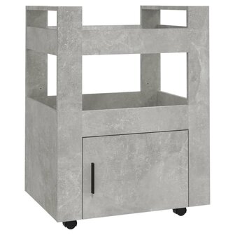 Keukentrolley 60x45x80 cm bewerkt hout betongrijs 2