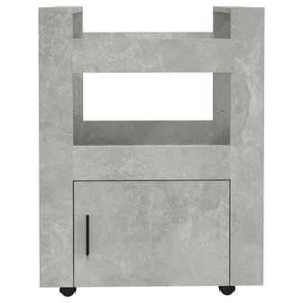 Keukentrolley 60x45x80 cm bewerkt hout betongrijs 5