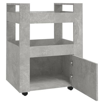Keukentrolley 60x45x80 cm bewerkt hout betongrijs 6