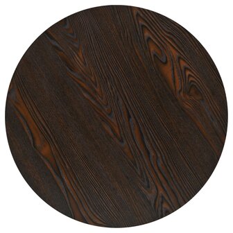 Bistrotafel rond 60x75 cm MDF en staal donker essenkleur  4