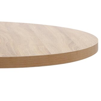 Bistrotafel 80 cm MDF lichtbruin 4