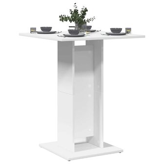 Bistrotafel 60x60x75 cm bewerkt hout wit 1
