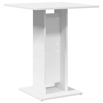 Bistrotafel 60x60x75 cm bewerkt hout wit 2