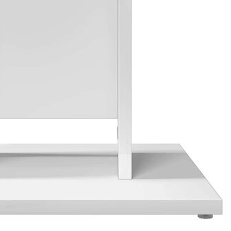 Bistrotafel 60x60x75 cm bewerkt hout wit 7