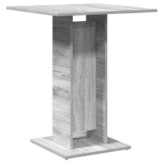 Bistrotafel 60x60x75 cm bewerkt hout grijs sonoma eikenkleurig 6