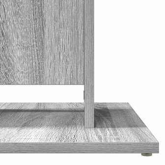 Bistrotafel 60x60x75 cm bewerkt hout grijs sonoma eikenkleurig 7