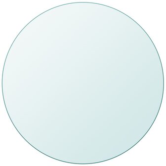 Tafelblad van gehard glas 400 mm rond 1