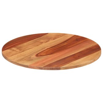Tafelblad rond 15-16 mm 40 cm massief acaciahout 2