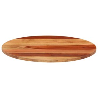 Tafelblad rond 15-16 mm 40 cm massief acaciahout 6