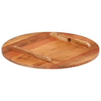 Tafelblad rond 15-16 mm 50 cm massief acaciahout 5