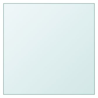 Tafelblad 30x30 cm gehard glas transparant 1