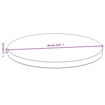 Tafelblad &Oslash; 30x2,5 cm bamboe 4
