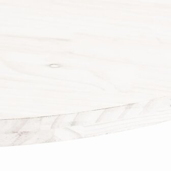 Tafelblad ovaal 100x50x2,5 cm massief grenenhout wit 5