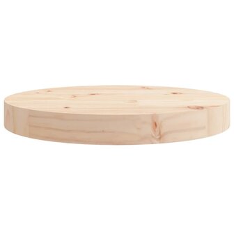 Tafelblad rond &Oslash;30x3 cm massief grenenhout 4