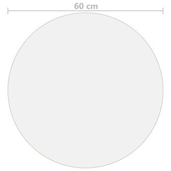 Tafelbeschermer &Oslash;60 cm 2 mm PVC transparant 5