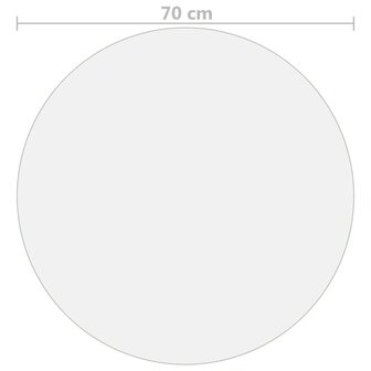 Tafelbeschermer &Oslash;70 cm 2 mm PVC mat 5