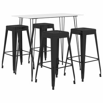 5-delige Barset wit en zwart 1